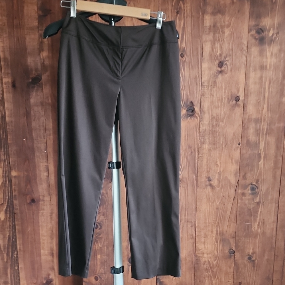 LOFT Women's Dark Brown Cropped Pants - Picture 3 of 8